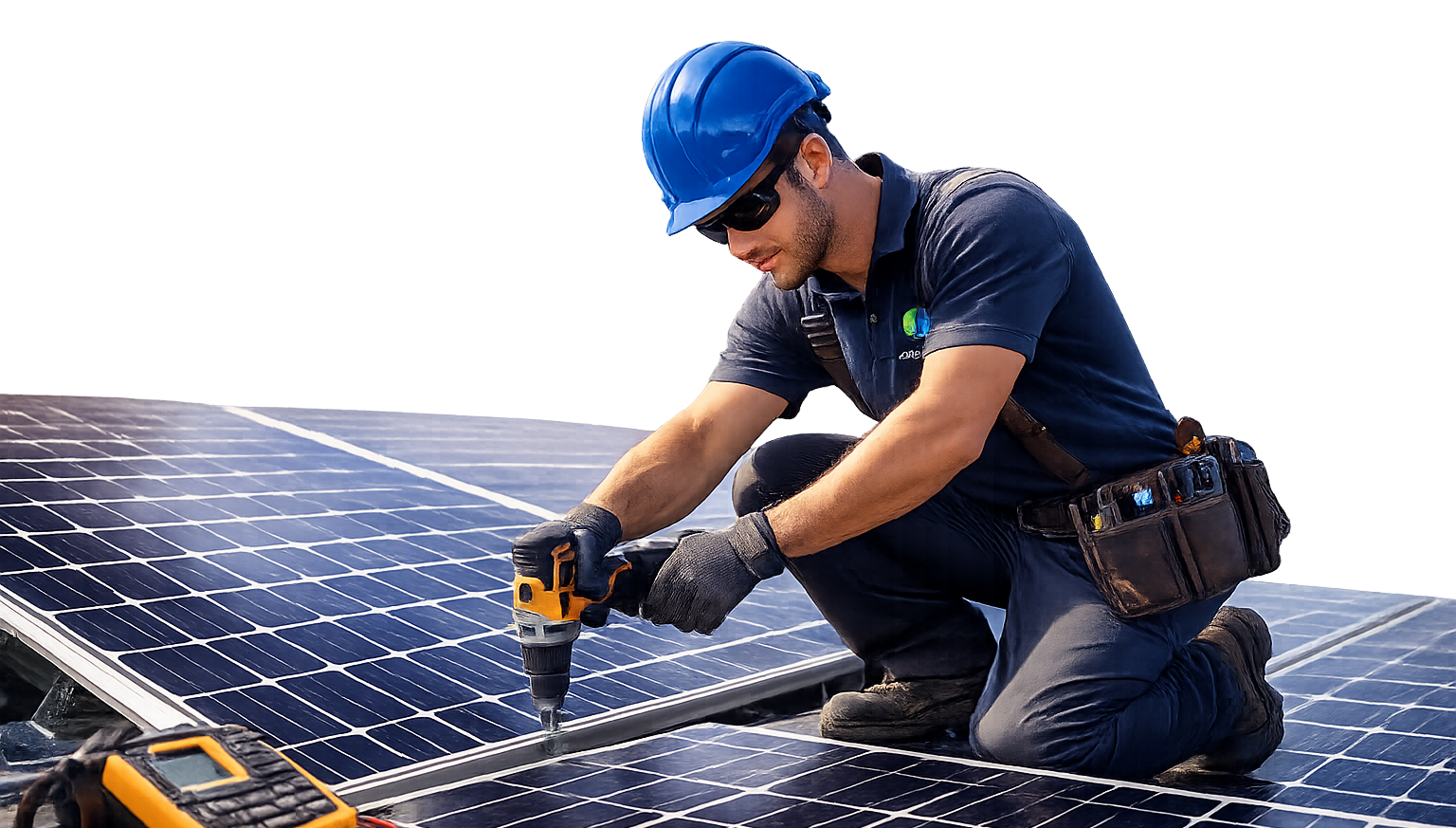 Solar Worker Installation